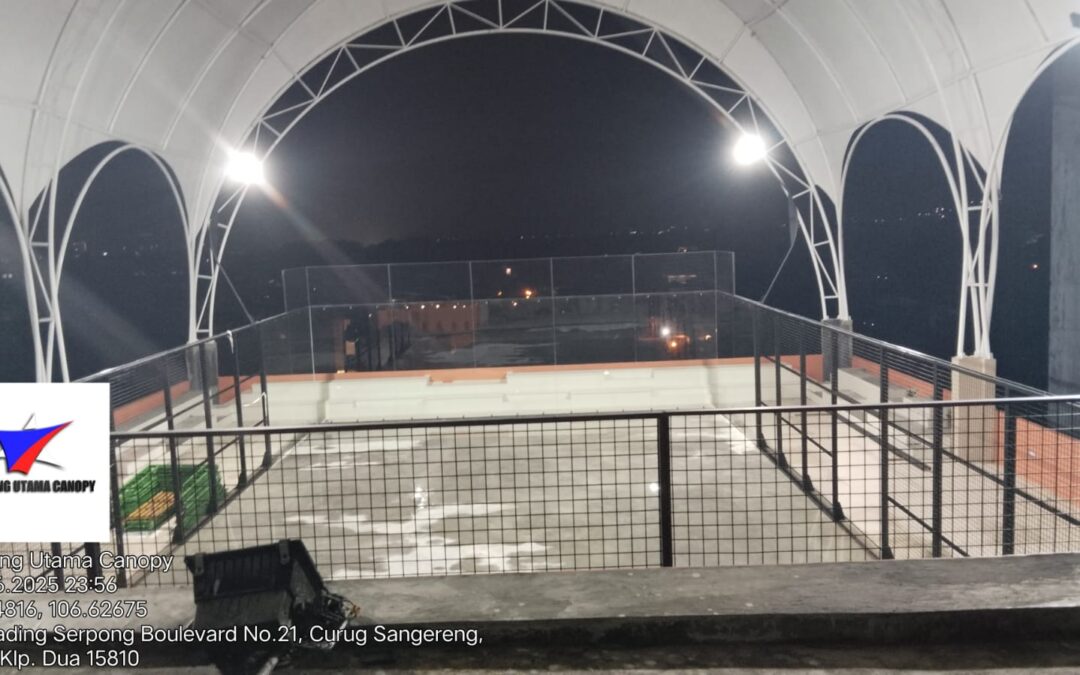 Kanopi Membrane Lapangan Padel: Solusi Estetik dan Tahan Cuaca